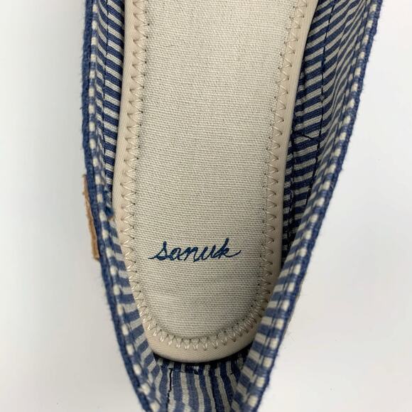 Sanuk Espie Flats Slip On Blue Casual Women's 7 - Picture 5 of 10